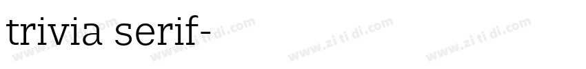 trivia serif字体转换